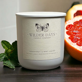 Grapefruit & Mint Leaves - X Wood Wick Soy Candle