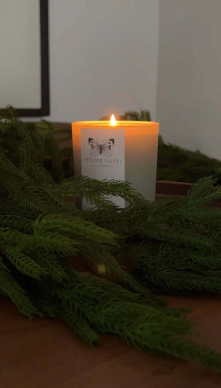 Bayberry & Fir Wreath - Soy Candle - Wilder Days Candle Company