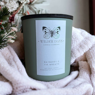Bayberry & Fir Wreath - Soy Candle - Wilder Days Candle Company