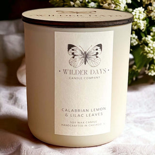 Calabrian Lemon & Lilac Leaves - Soy Candle - Wilder Days Candle Company