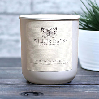 Green Tea & Lemon Zest - Soy Candle - Wilder Days Candle Company