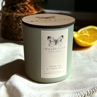 Green Tea & Lemon Zest - Soy Candle - Wilder Days Candle Company