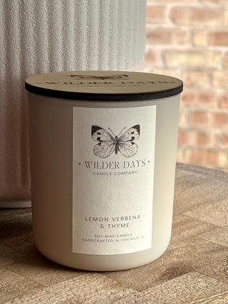 Lemon Verbena & Thyme - X Wood Wick Soy Candle