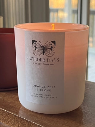 Orange Zest & Clove Soy Candle | Fall Luxury Soy Candle - Wilder Days Candle Company