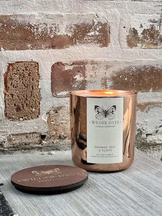 Orange Zest & Clove Soy Candle | Fall Luxury Soy Candle - Wilder Days Candle Company