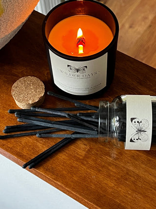 Premium Safety Matches, Decorative Matches in Glass Jar - Wilder Days Candle Company