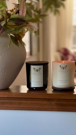 Luxury soy fall candle collection