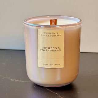 Prosecco & Pink Raspberries - Soy Candle - Wilder Days Candle Company