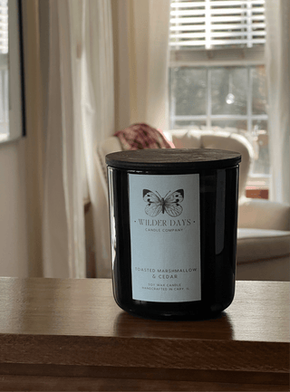 Toasted Marshmallow & Cedar | Fall Luxury Soy Candle - Wilder Days Candle Company
