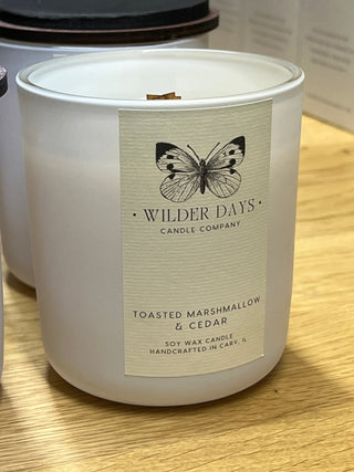 Toasted Marshmallow & Cedar | Fall Luxury Soy Candle - Wilder Days Candle Company