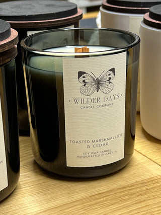 Toasted Marshmallow & Cedar | Fall Luxury Soy Candle - Wilder Days Candle Company