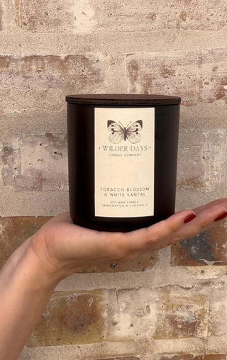 Tobacco Blossom & White Santal - Soy Candle - Wilder Days Candle Company