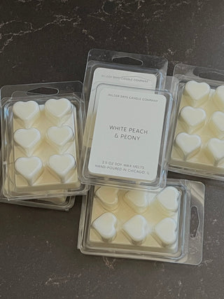 White Peach & Peony Soy Wax Melt - Wilder Days Candle Company
